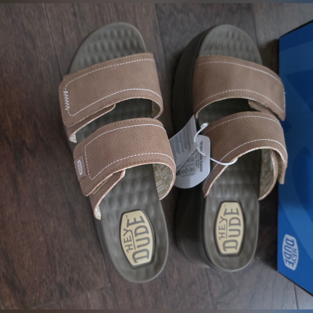 Hey Dude Tan Sandals / Slides for Women